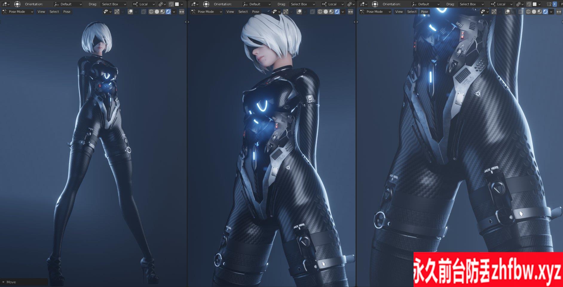 [3D同人][Gifdoozer大师：机械居肃劳拉+重置2B 超HD全系列合集][全动态/2.5G][百度网盘+秒传链接]